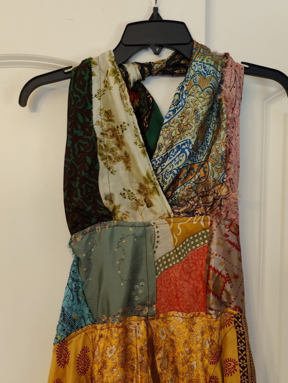 Unbranded Patchwork Halter Dress - Picture 3 of 15